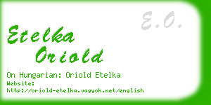 etelka oriold business card
